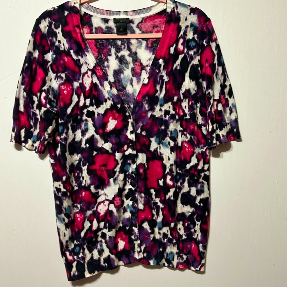 Ann Taylor Short Sleeve Button up cardigan